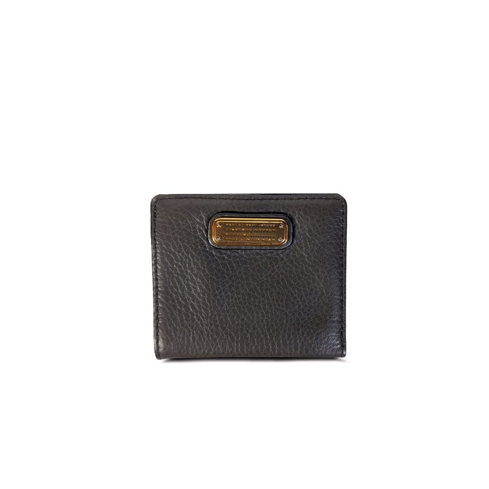 Marc by Marc Jacobs Q Leather Emi Wallet Dark Gray Leather